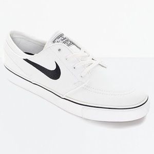 White Stefan Janoski Skateboarding Shoes